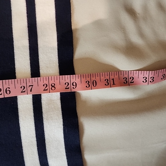 Tommy Hilfiger Womens 3X Navy and White Striped Cotton Sweater Preppy - Picture 7 of 8